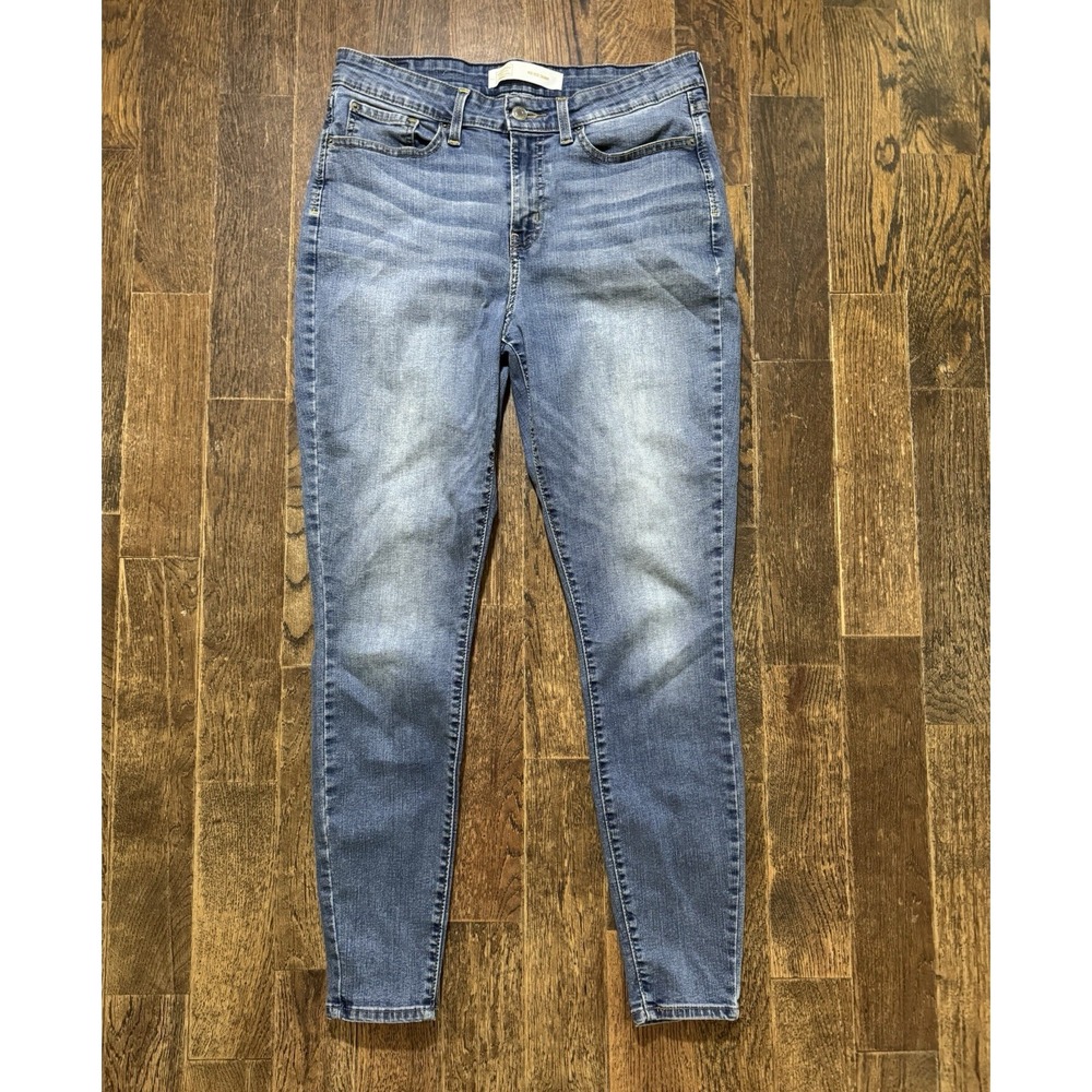 Levi Blue Jeans Women's Size 12M Signature Gold Mid Rise Skinny Stretch